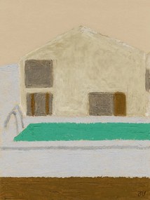 Moikka Plagát Hotel Swimming Pool by Isabelle Vandeplassche 30x40