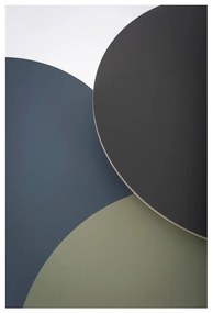 Odkladací stolík z dubového dreva s čiernou doskou Gazzda Arp, ⌀ 45 cm