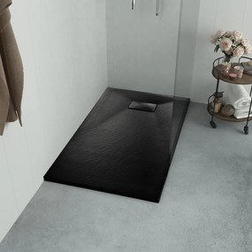 Sprchová vanička, SMC, čierna 100x70 cm 144780