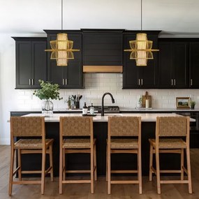 Immax 08254L - Luster na lanku PINCHOS 1xE27/40W/230V pr. 45 cm bambus