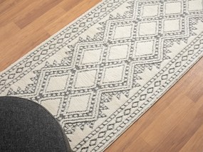 My Flair, Behúň Moroccan Delight CA40061 weiß, 80x250, čiernobiela, obývacia izba