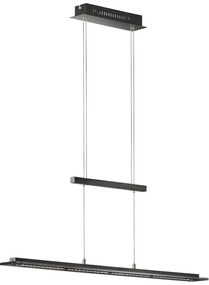 Čierne kovové LED stmievateľné závesné svietidlo Tenso – Fischer & Honsel