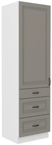 Kuchynská skrinka Stilo claygrey/biely 60dks/210 3s 1f
