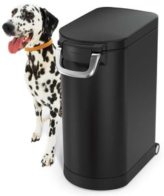Simplehuman Kontajner na suché krmivo s poistkou 30 l, čierna mat, 30 l