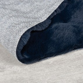Flair Rugs, Kusový koberec Waffle Faux Fur Navy, 180x290, modrá, obývacia izba
