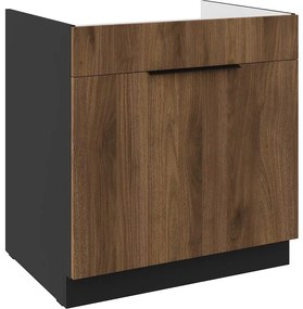 Kuchynská skrinka Monza orech okapi 80ZL 1S BB