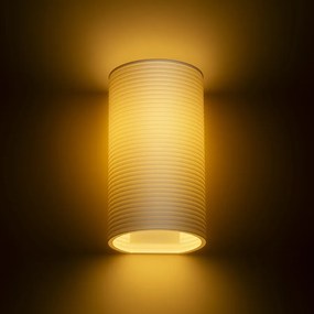 RENDL R13997 CALLUM nástenná lampa, dekoratívne biela Eco PLA