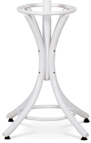 Drevený masívny vešiak biela matná, 186 cm