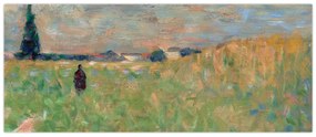 Obraz - Georges Seurat, A Summer Landscape, reprodukcia (120x50 cm)