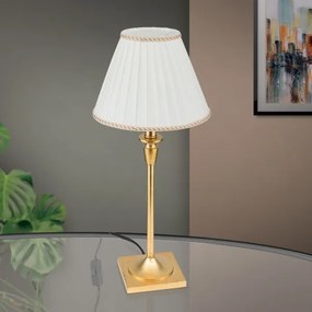 Orion LA 4-1049/1 - Stolná lampa FONSA 1xE27/60W/230V biela/zlatá