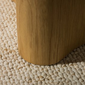 Konferenční stolek Alesund 90 cm travertin/dub přírodní