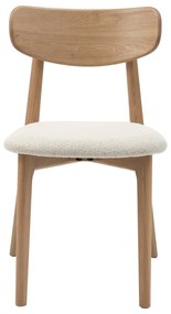 Krémovobiela/v prírodnej farbe jedálenská stolička Elim – Unique Furniture