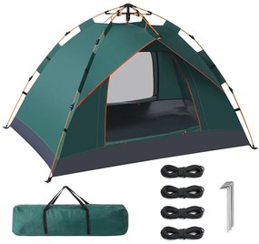 Zelený stan pre 3 osoby 2x2x1,35m