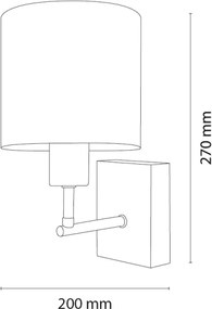 Brilagi - Nástenné svietidlo BOBO WOOD 1xE27/25W/230V dub/čierna/ružová