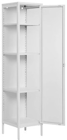 Biela kovová vitrína 40x180 cm Brisbane – House Nordic