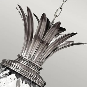 Hinkley HK-PLANT4-P-PL - Luster na reťazi PLANTATION 4xE14/40W/230V strieborná