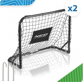 Neo-Sport Futbalová bránka - sada 2 kusov - 60 x 45 x 25 cm NS-486