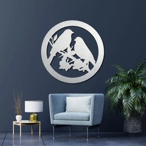 Drevený obraz na stenu vtáky na konári | SENTOP PR0517