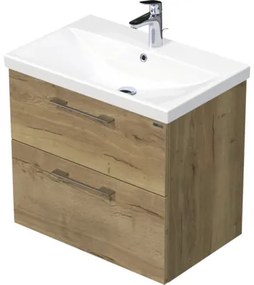 Kúpeľňová skrinka s umývadlom Intedoor SANTE dub svetlý 80 x 65 x 45 cm SA 80 2Z 80