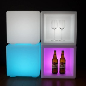 LED svietiaci taburet, 40 x 40 x 40 cm