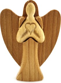 AMADEA Drevený anjel, masívne drevo, výška 10 cm