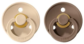 BIBS Colour cumlíky z prírodného kaučuku veľkosť 3 Vanilla Dark Oak