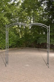 Oblúk na ruže Flexi s nastaviteľnou šírkou - Čierna