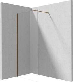 Deante Sprchová zastena Walk-in Prizma - KTJ C39P 90 cm, bronz kartáčovaná - bez vaničky