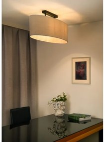 Duolla - Prisadený luster OVAL 2xE27/15W/230V šedá