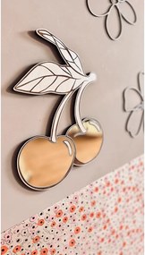 Zrkadlo čerešne do detskej izby – akrylové zrkadlo z dreva 36x30 cm