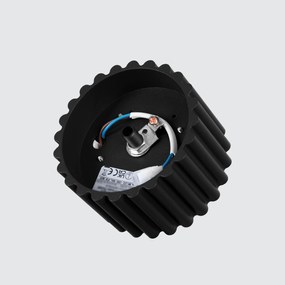 Stropné svietidlo Aura, 1x čierne hliníkové tienidlo, (6 cm)