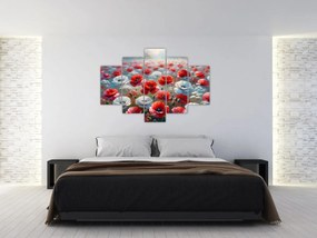 Obraz - Pole vlčích makov (150x105 cm)