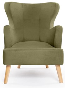 Zelené kreslo ušiak Noemye – Bonami Selection