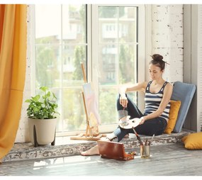 Kvetináč MOSS ECO III 34 cm kávovo hnedý