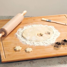 Doska na krájanie Bamboo, bambus, 56x50 cm