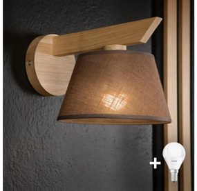 Brilagi - LED  Nástenné svietidlo ANTHONY 1xE14/40W/230V dub/hnedá