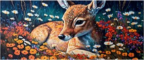 Obraz - Maľované srne (120x50 cm)