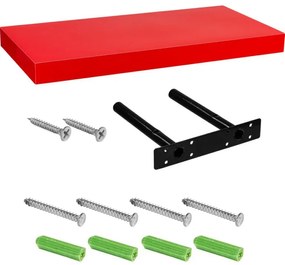 STILISTA VOLATO 31069 Nástenná polica - lesklá červená 90 cm