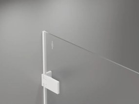 Mexen Lunar-F Duo, skladací sprchový kút 100 x 100 cm, 8mm číre sklo, biely profil, 836-100L-100P-20-00