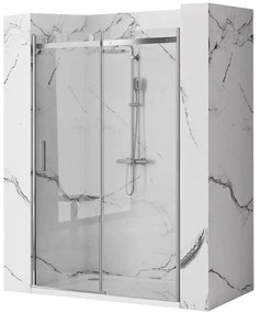 Rea Nixon, posuvné sprchové dvere 120x190 cm, pravé, 8mm číre sklo, chrómový profil, REA-K5003
