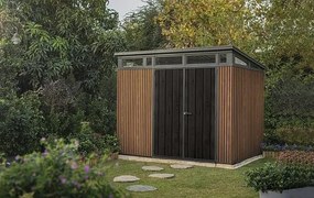 PENT záhradný domček 9x7, hnedý 279x216x226