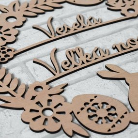 Drevený veľkonočný veniec na dvere | DUBLEZ