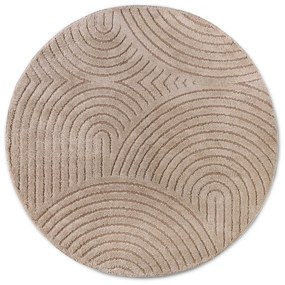 Taupe okrúhly koberec ø 200 cm Panglao New York Taupe – Elle Decoration