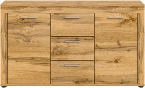 Komoda so zásuvkami Jana, 125 cm, dub wotan