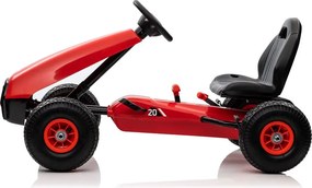 LEAN CARS Pedálová motokára G208 červená
