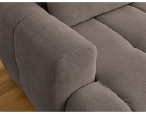 Taupe rozkladacia/s úložným priestorom rohová pohovka (pravý roh/s leňoškou) Fuji – Bobochic Paris