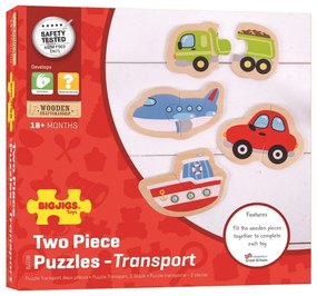 Bigjigs Toys Easy puzzle Dopravné prostriedky
