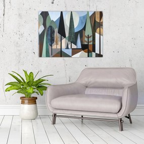 Obraz - Prírodná geometrická abstrakcia II. (70x50 cm)