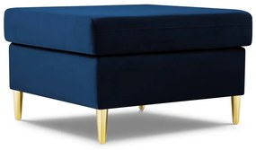 Modrá zamatová podnožka Kyoto – Cosmopolitan Design