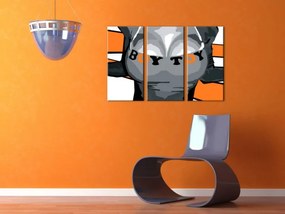 Ručne maľovaný POP Art obraz Boy Toy 3 dielny  boytoy